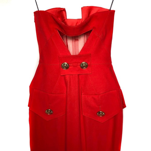 VERSACE
Silk Dress, Red - Picture 3 of 3